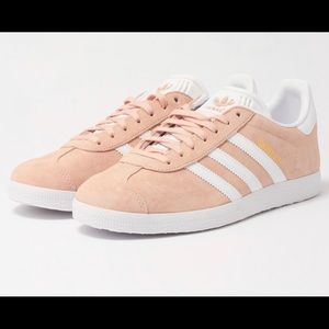 Pink Suede Adidas Gazelle